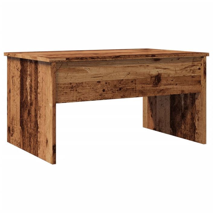 Table basse vieux bois 80x50,5x41,5 cm bois d'ingénierie - Photo n°7