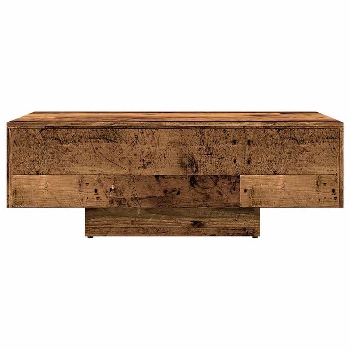 Table basse vieux bois 85x55x31 cm bois d'ingénierie - Photo n°4