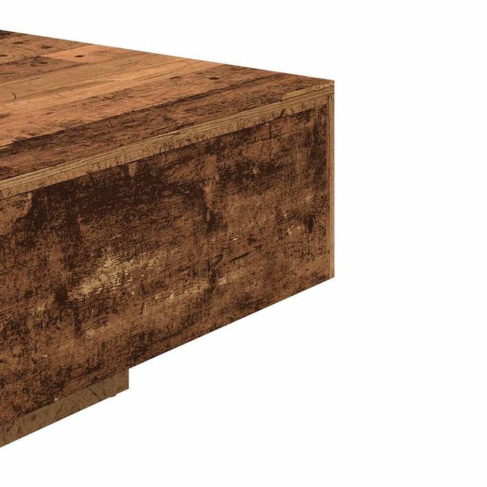 Table basse vieux bois 85x55x31 cm bois d'ingénierie - Photo n°7