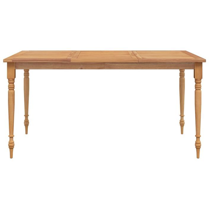 Table Batavia 150x90x75 cm Bois de teck solide - Photo n°3