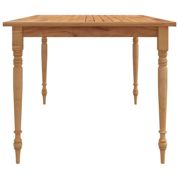 Table Batavia 150x90x75 cm Bois de teck solide - Photo n°4