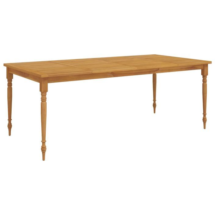 Table Batavia 200x100x75 cm Bois de teck solide - Photo n°1