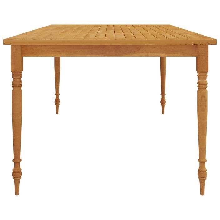 Table Batavia 200x100x75 cm Bois de teck solide - Photo n°4