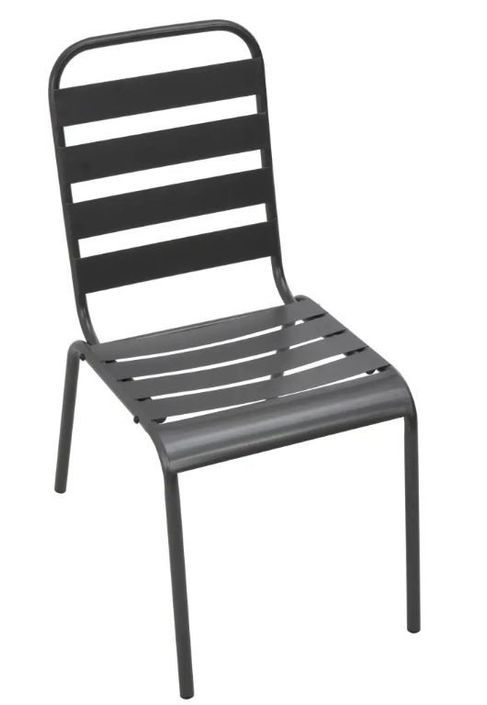 Table carrée et 2 chaises de jardin métal gris Pretty - Photo n°3