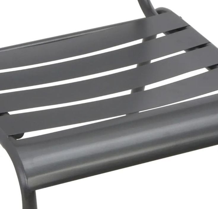Table carrée et 4 chaises de jardin métal gris Pretty - Photo n°4