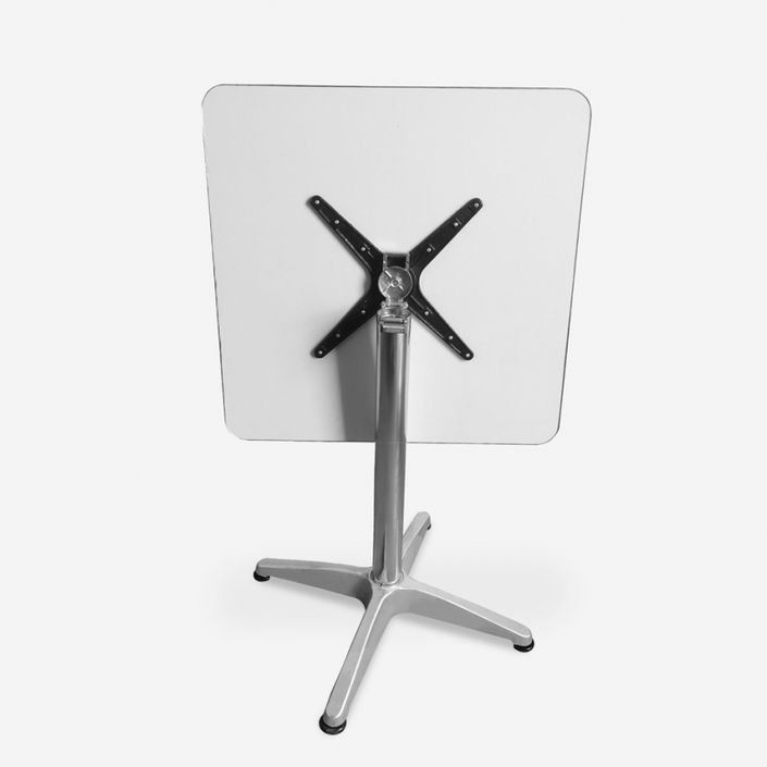 Table carrée pliante en aluminium pour bar et restaurant 70 cm - Photo n°3