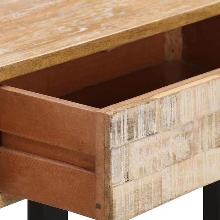 Table console 100x30x75 cm Bois de manguier massif - Photo n°6