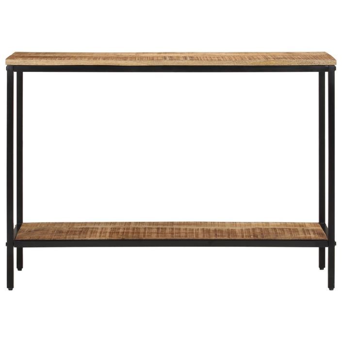 Table console 100x35x70 cm bois de manguier massif brut - Photo n°2