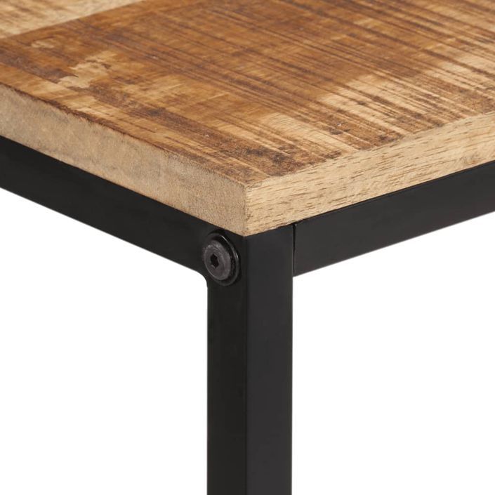 Table console 100x35x70 cm bois de manguier massif brut - Photo n°4