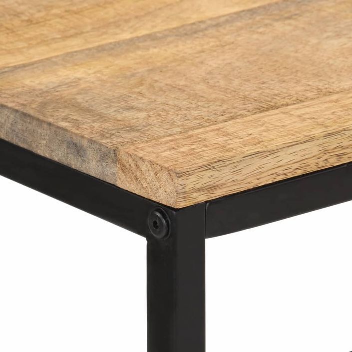 Table console 100x35x70 cm bois de manguier massif brut - Photo n°4