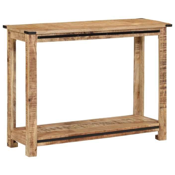 Table console 100x35x75 cm bois de manguier massif - Photo n°1