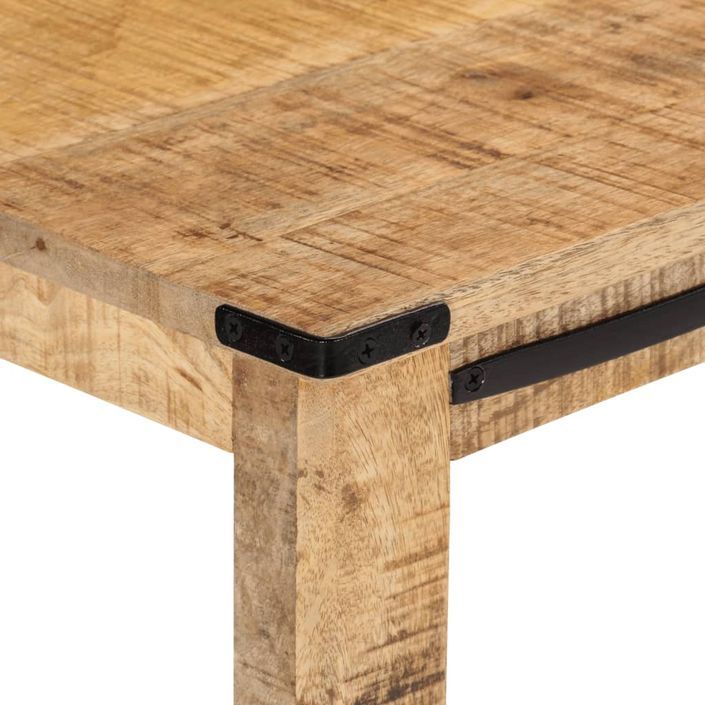 Table console 100x35x75 cm bois de manguier massif - Photo n°5