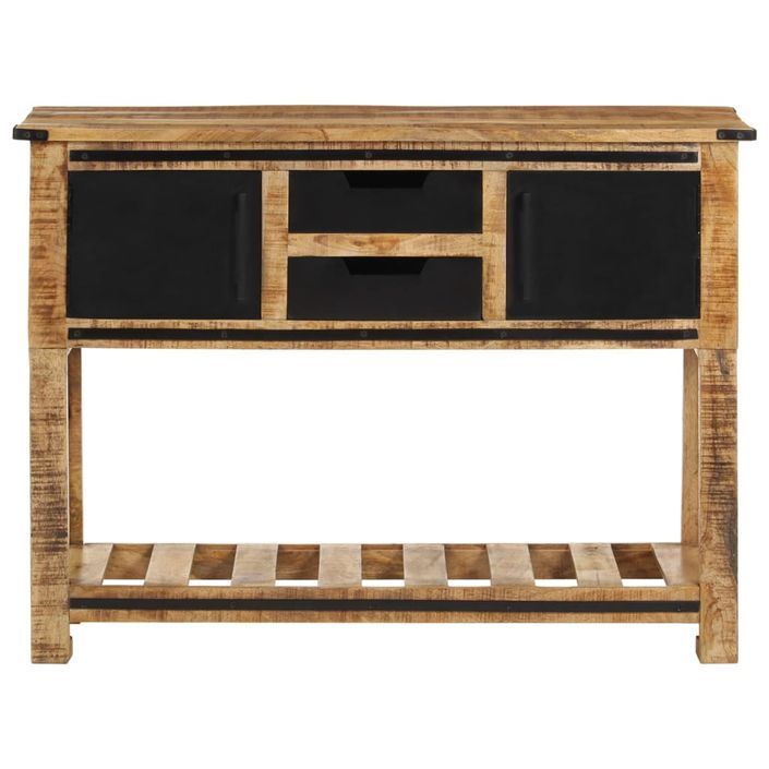 Table console 100x35x75 cm bois de manguier massif - Photo n°2