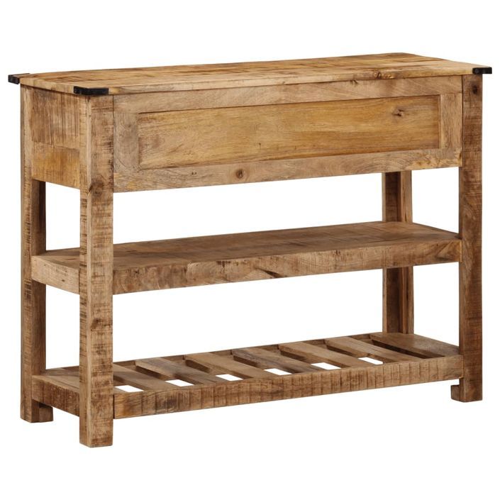 Table console 100x35x75 cm bois de manguier massif - Photo n°5