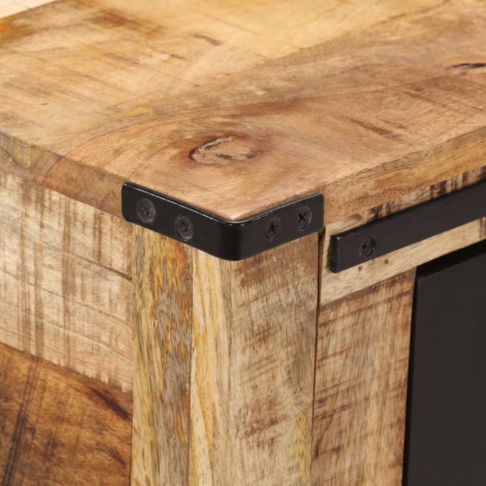 Table console 100x35x75 cm bois de manguier massif - Photo n°6