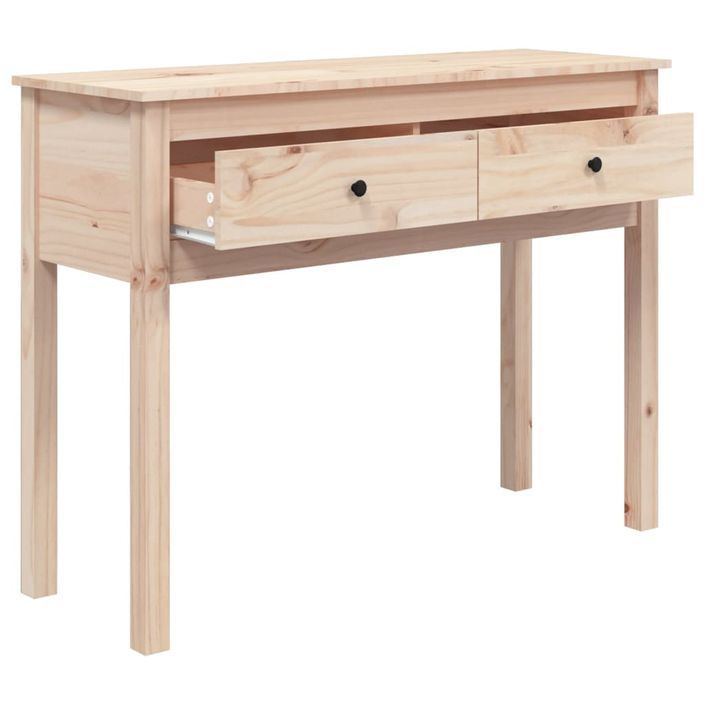 Table console 100x35x75 cm Bois massif de pin - Photo n°7