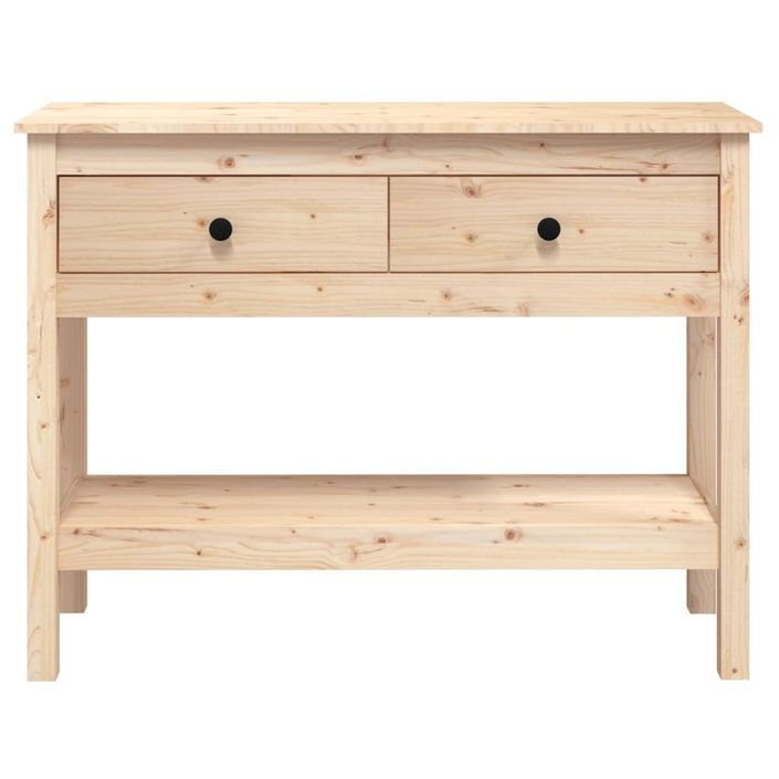 Table console 100x35x75 cm Bois massif de pin - Photo n°6