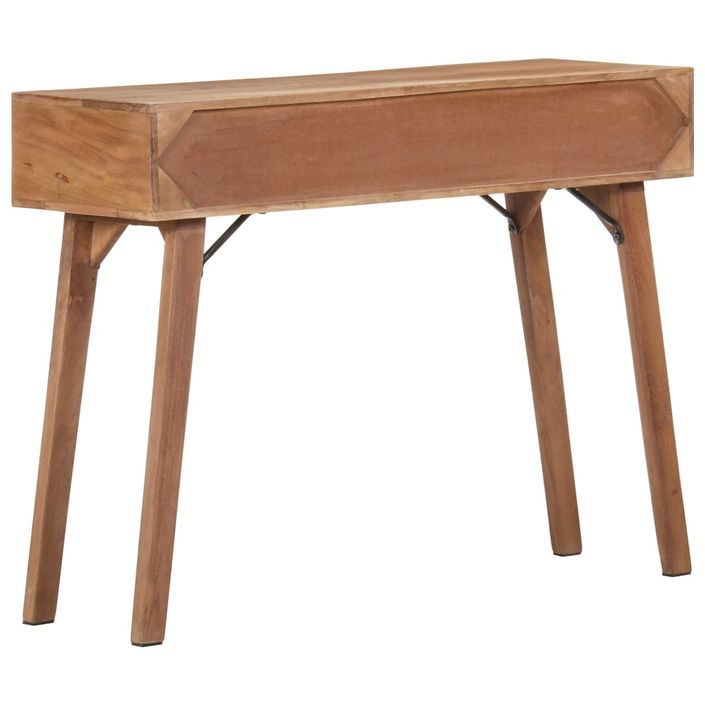 Table console 100x35x76 cm Bois de manguier massif - Photo n°5