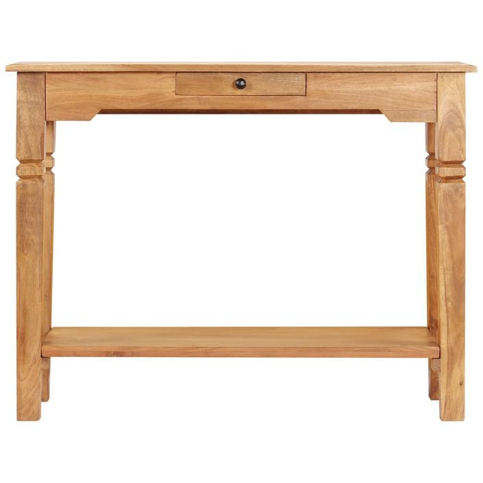 Table console 100x40x76 cm Bois d'acacia massif - Photo n°2