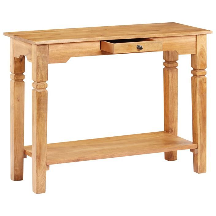 Table console 100x40x76 cm Bois d'acacia massif - Photo n°3