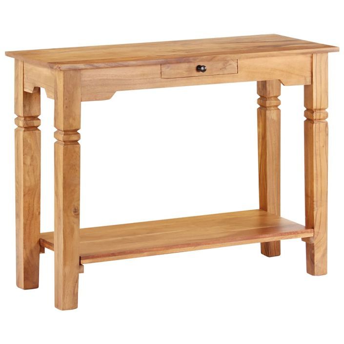 Table console 100x40x76 cm Bois d'acacia massif - Photo n°9