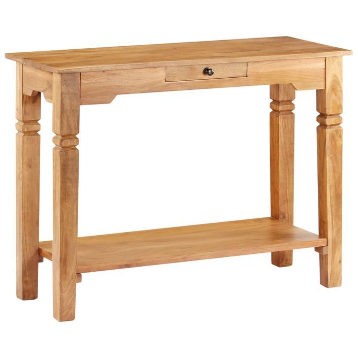 Table console 100x40x76 cm Bois d'acacia massif - Photo n°11