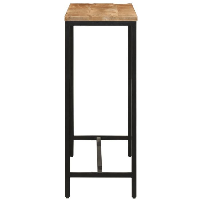 Table console 110x30x75 cm bois de manguier massif brut et fer - Photo n°3