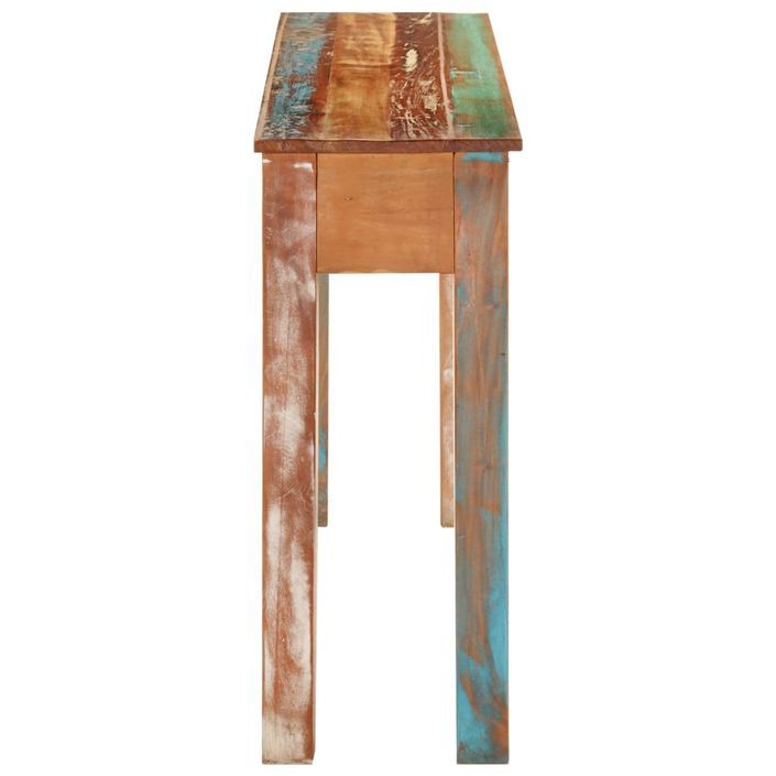 Table console 110x30x75 cm bois massif de récupération - Photo n°5