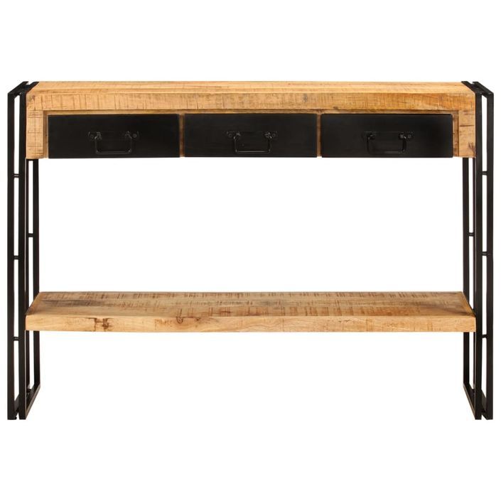 Table console 110x30x76 cm Bois de manguier solide - Photo n°2