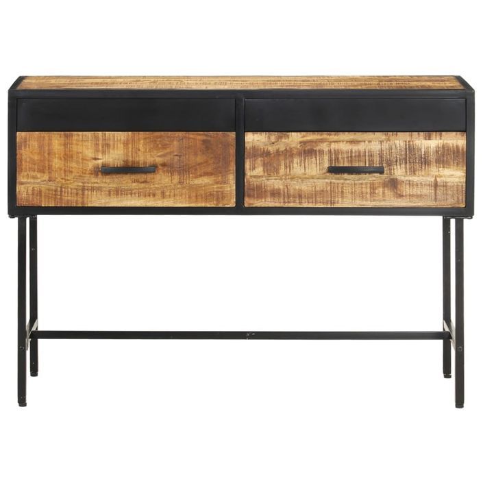 Table console 110x35x75 cm Bois de manguier brut - Photo n°4