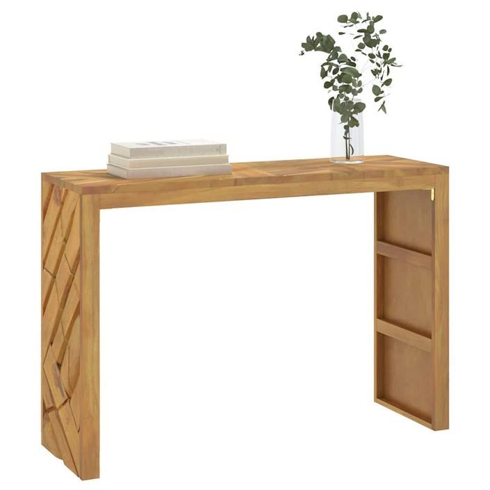 Table console 110x35x75 cm bois massif d'acacia - Photo n°1