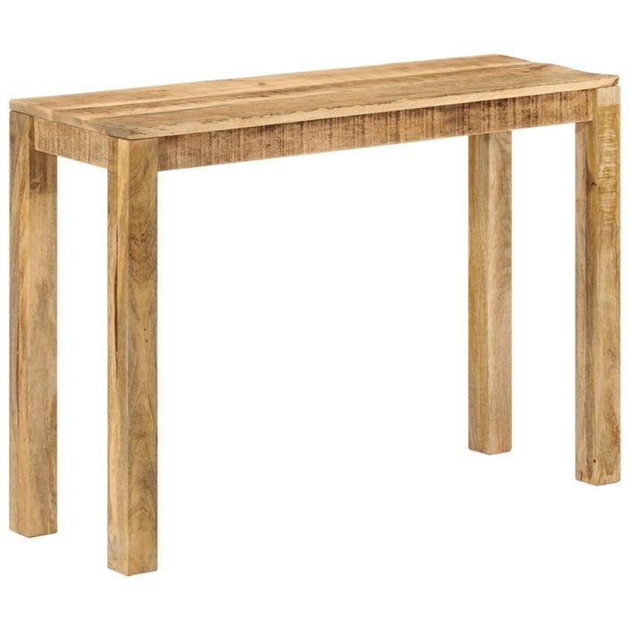 Table console 110x35x76 cm Bois de manguier brut - Photo n°9