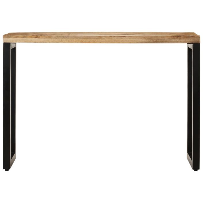 Table console 110x35x76 cm bois de manguier massif brut - Photo n°2