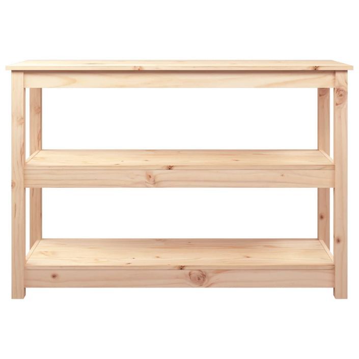 Table console 110x40x74 cm Bois massif de pin - Photo n°5