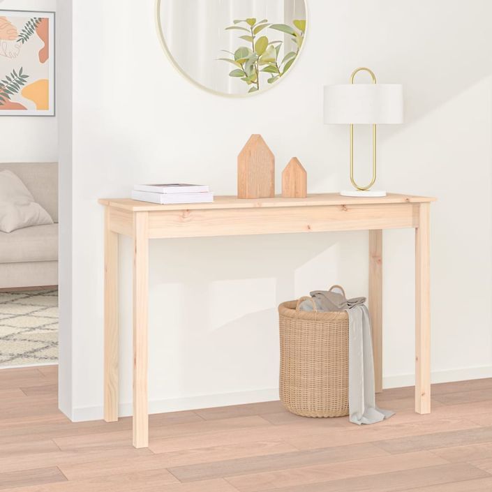 Table console 110x40x75 cm Bois massif de pin - Photo n°1