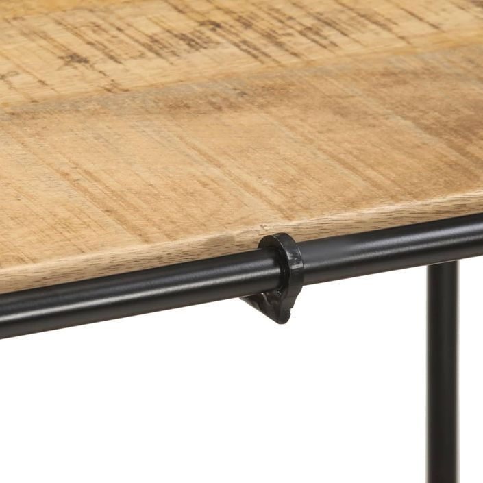 Table console 110x42x76 cm bois massif de manguier brut - Photo n°7