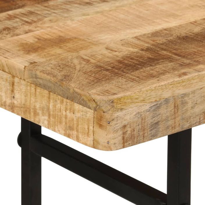 Table console 112x36x76 cm bois massif de manguier et fer - Photo n°5