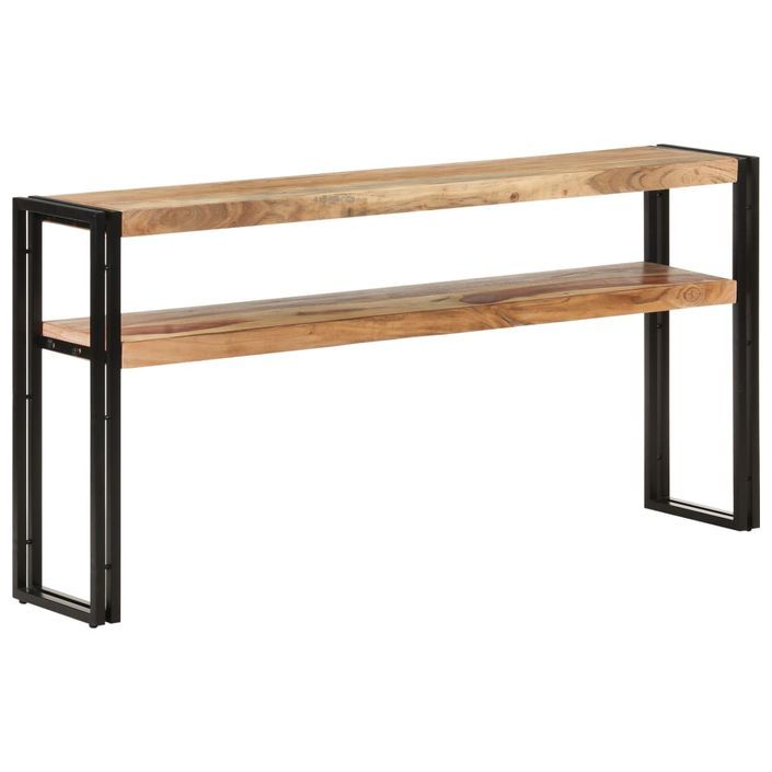 Table console 150x30x75 cm Bois d'acacia solide - Photo n°8