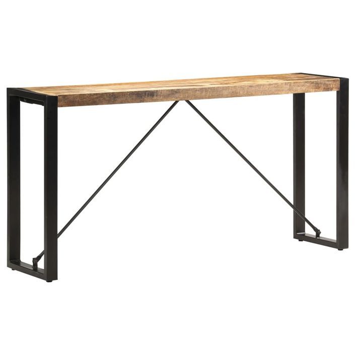 Table console 150x35x76 cm Bois de manguier massif - Photo n°6