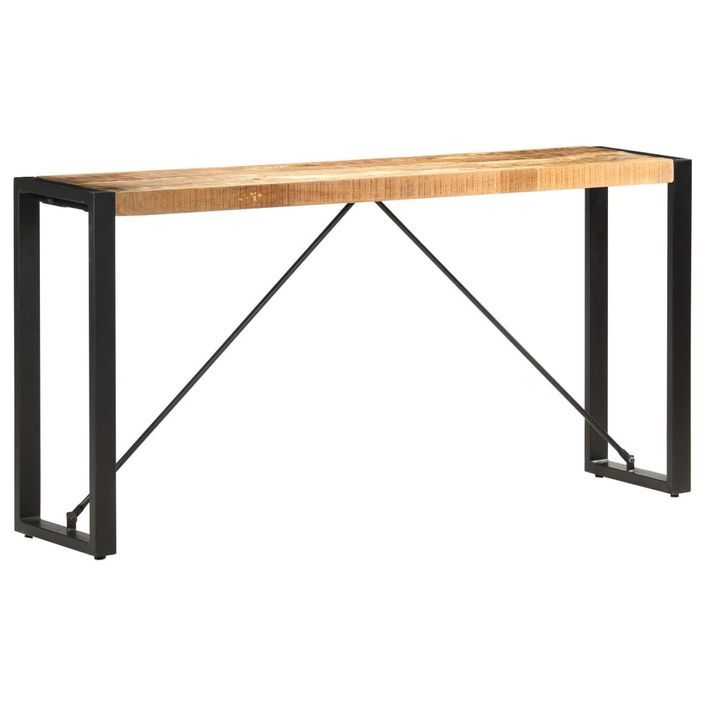 Table console 150x35x76 cm Bois de manguier massif - Photo n°9