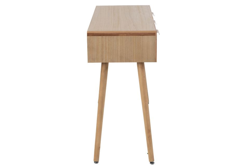 Table console 3 tiroirs bois naturel Joella L 117.5 cm - Photo n°5