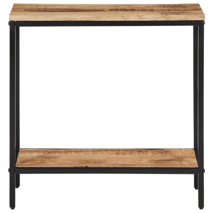 Table console 70x35x70 cm bois de manguier massif brut - Photo n°2