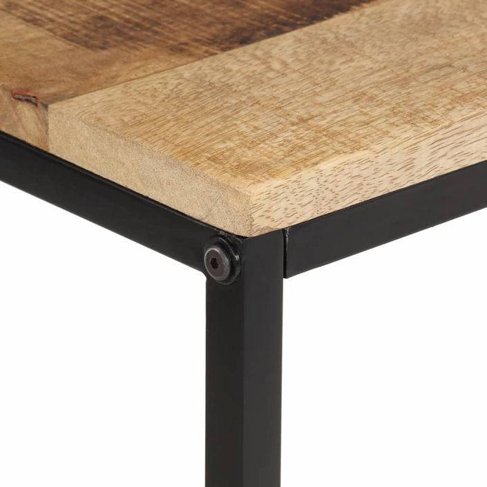 Table console 70x35x70 cm bois de manguier massif brut - Photo n°4