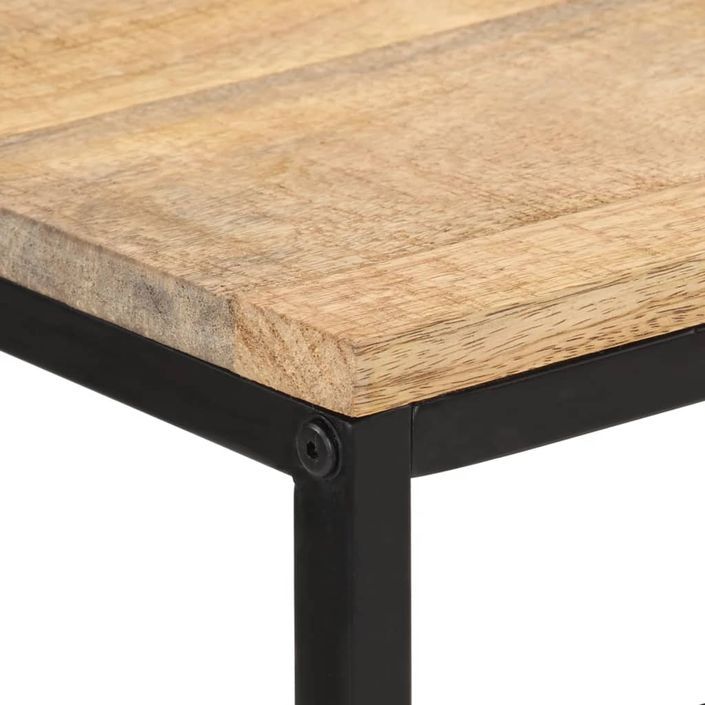 Table console 70x35x70 cm bois de manguier massif brut - Photo n°4