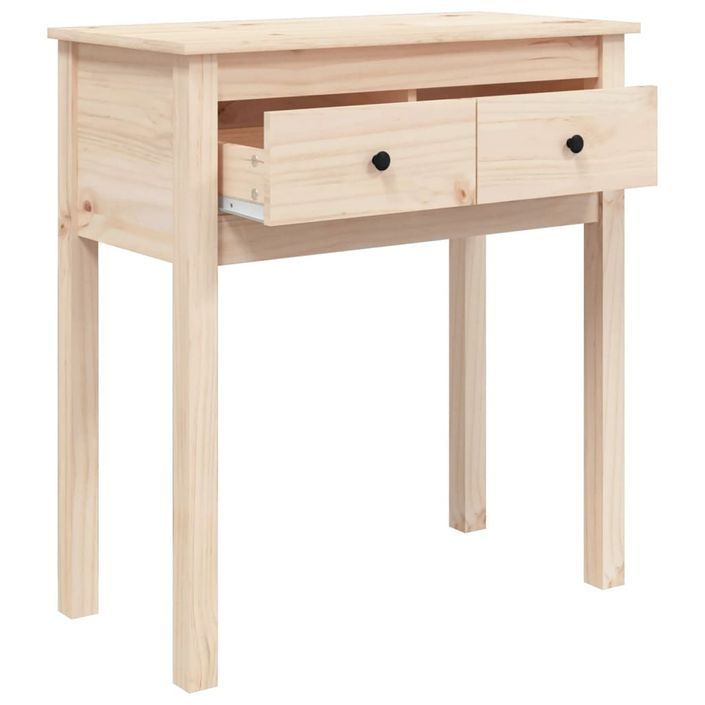 Table console 70x35x75 cm Bois massif de pin - Photo n°7