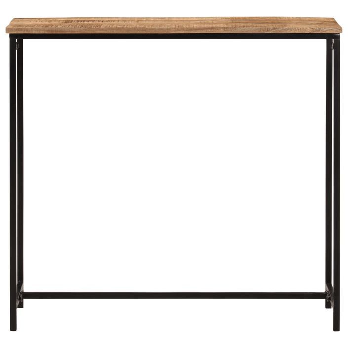 Table console 80x30x74 cm bois massif de manguier et fer - Photo n°2