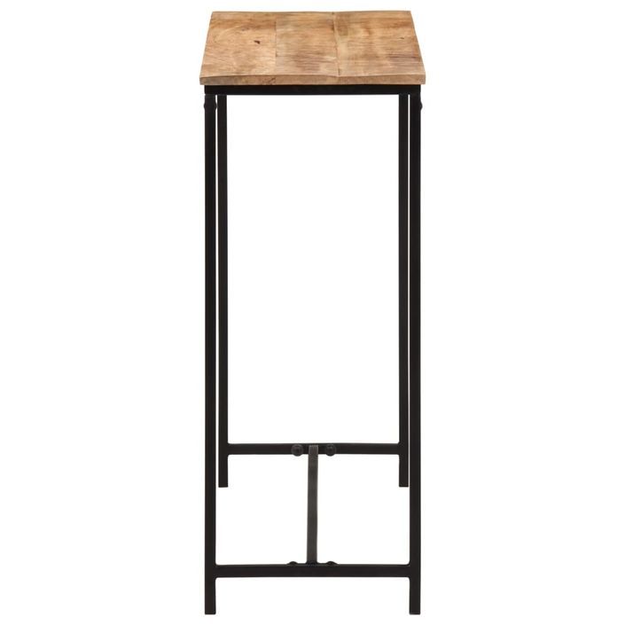 Table console 80x30x74 cm bois massif de manguier et fer - Photo n°3