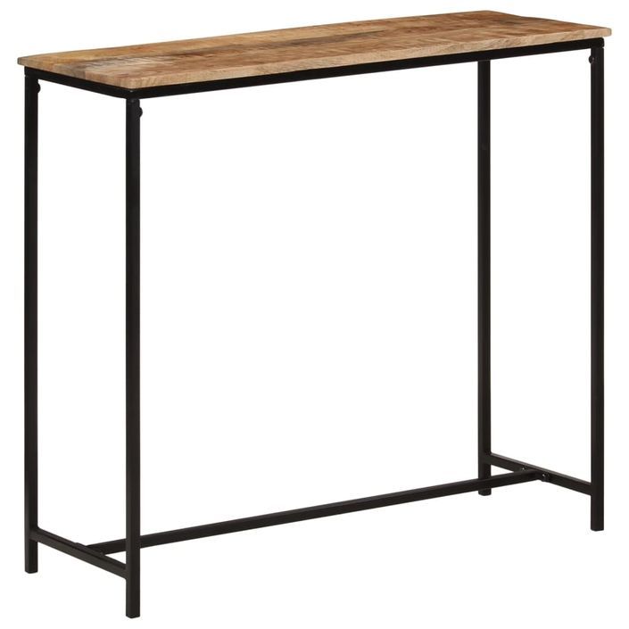 Table console 80x30x74 cm bois massif de manguier et fer - Photo n°10