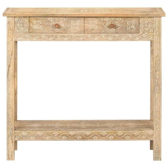 Table console 80x35x74 cm Bois de manguier massif - Photo n°2