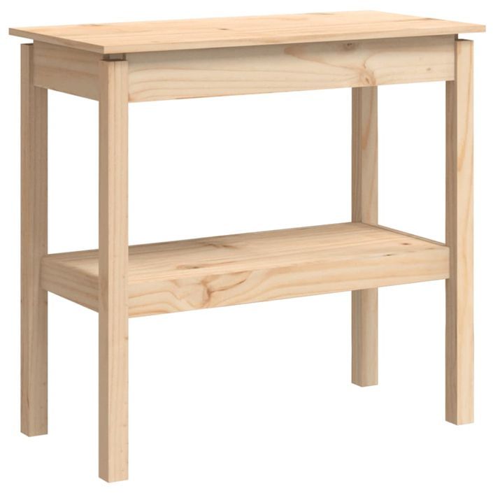 Table console 80x40x75 cm Bois massif de pin - Photo n°2